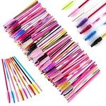 200 Pcs Disposable Mascara Wands Eyelash Brushes Eye Lash Makeup Applicators (Multicolor)