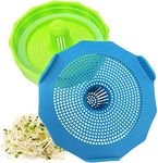 Masontops Bean Screen Plastic Mason Jar Sprouting Lids for Wide Mouth Mason Jars – Grow Bean Sprouts, Alfalfa, Salad Sprouts and More – 2 Pack