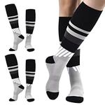 2 PAIRS Compression Socks for Women Men Medical Compression Stockings 15-20mmHg Athletic Flight Socks for women Men for Running Varicose Veins Sport Nursing (Grey, L(8-11))