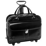 McKleinUSA Checkpoint-Friendly Women's Laptop Briefcase, Leather, Mid-Size, Black - Lakewood | McKlein - 96615, 18 l x 8 75 w x 14 5 h