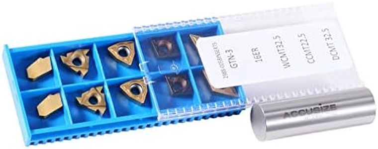 Accusize Industrial Tools 2 Pc of Each Kind of Carbide Inserts for 2988-0058, Tin Coated, Total 10 Pieces, 2988-0058Inserts