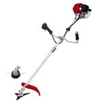 Einhell GC-BC 52 I AS Petrol Brush Cutter -- Powerful 1500W 2-in-1 Grass Trimmer and Scythe, 2-Stoke Engine, Metal Blades, 255/420mm Cutting Width, Bump Fed Spool -- Petrol Strimmer With Harness