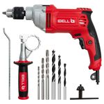 IBELL Industrial Impact Drill ID13-30,1100W, Copper Armature, Chuck 13mm manual, 0-3000 RPM, 2 mode selector, Forward/Reverse with variable speed