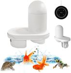 RYAKKA Upgraded II Automatic Fish Feeder with 2K HD Camera & Intelligent Fish Food Dispenser with APP, Smart WiFi Visual Vacation Feeder, Timer Auto Fish Feeder for Fish Tanks & Aquarium