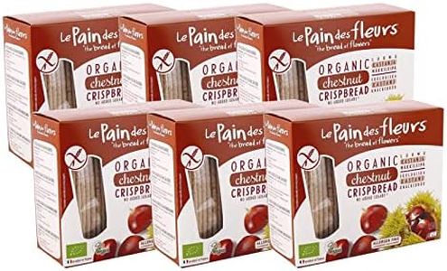 Le Pain Des Fleurs Organic Chestnut Crispbread 150g (Pack of 6)