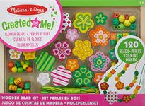 Melissa & Doug Flower Power Craft Bead Set Wooden Beads for Jewellery Making Kit Arts and Crafts for Kids Age 5 Friendship Bracelet Making Kit for Girls or Boys 4 Year Old Girl Gifts