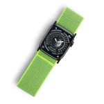 Ultra Wide Black Nylon Watch Band Compatible with Apple Watch 38mm 40mm 41mm 42mm 44mm 45mm 49mm, Adjustable Sport Loop For iWatch Series 9 8 7 6 5 4 3 2 1 SE (49mm/45mm/44mm/42mm, LightGreen)