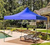 Invezo Gazebo Tent Outdoor 10 x 10 feet, Water Proof Canopy (ms Frame, uv Protected Oxford Fabric) 2 mins Installation (Blue, Regular (21 KGS))