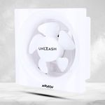 Unleash Wrath 200 MM Exhaust Ventilation Bathroom Kitchen Fan For Office Bathroom Kitchen 8 inch With High speed motor with 2 years Warranty (WHITE)