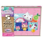 Puzzle in Wood 5 in 1 - Gabby's Dollhouse