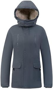 Maxbyc Men's Lightweight Softshell Jacket Faux Fur Lined with Removable Hood Water Resistant Winter Hiking Windbreaker