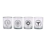 Elbenwald Set of 4 Star Trek Glasses with Motifs from Starfleet Academy, Capacity of 320 ml, Height of 9 cm for Fans