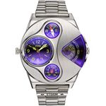 STORM V2 Navigator (Lazer Blue) Men's Dual time Gadget Watch with Thermometer, Compass and Date Feature in Brushed Stainless Steel