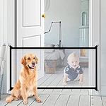 Magic Gate for Dogs, 180 × 72CM Dog Gates Indoor Extendable no Drilling for Dogs Pet Indoor, Folding Portable Dog Door Gate for Safety Protection, Baby Gates for Dogs Easy to Install