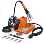 Vastar Soldering Iron, Soldering Iron Station, Anti-Static Soldering Iron Station Kit with On-Off Switch Temperature Adjustable