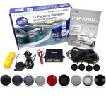 Dolphin Automotive DMS400 Micro Size Reverse Parking Sensors - 4 Rear Sensors With Audio Alerts - Auto Express Award Winning Brand In 9 Colours (Matt Black)