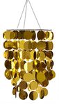 WallPops WPC1764 Gold Eclipse Chandelier Decal - Metallic