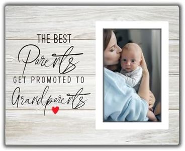 The Best Parents Get Promoted To Grandparents Picture Frame, Grandkids Photo Frame, Baby Grandpa Grandma Photo Frame 8x10, Grandparents Baby Announcement Gifts Grandparents Gifts Get the Picture