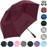 Trenovo Automatic Open Golf Umbrella, 47/54/62/68/72 Inch Extra Large Umbrella Oversize Double Vented Canopy, UV Protection Waterproof Windproof Stick Umbrellas for Rain Men and Women