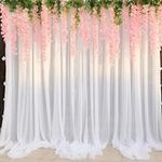 10ft X 10ft White Tulle Backdrop Cu