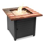 Endless Summer GAD15310ES The Liberty Fire Table, Black Base/American Flag Top