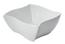 American Metalcraft SQVY8 Bowls, 8.5" Length x 8.5" Width, White