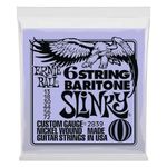 Ernie Ball Slinky 6-String w/small ball end 29 5/8 scale Baritone Guitar Strings - 13-72 Gauge