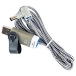 MyVolts Ripcord - USB to 9V DC power cable compatible with the Korg Volca Bass Bass synth