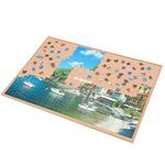 LAVIEVERT Wooden Jigsaw Puzzle Board Puzzle Storage Puzzle Saver with Non-Slip Surface for Up to 1000 Pieces