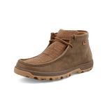 Twisted X Men's Chukka Driving Moc Ankle Boot, Bomber & Chocolate, 12 W