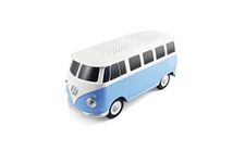 BRISA VW Collection - Volkswagen Portable Bluetooth Speaker Wireless Box with Rechargable Battery T1 Bus Campervan (Scale: 1:20/Classic Bus/Blue)