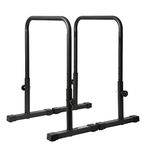 Gravity Fitness Parallettes, Dip Bars - XL - New 38mm Handles - for Calisthenics, Crossfit, Home & commercial use