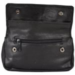 Super Soft Nappa Leather Tobacco Pouch in Black