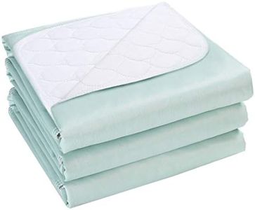 Reusable Incontinence Waterproof Bed Pads - Washable Absorbency Underpads Pad Mattress Protector Cover for Beds, Sofas and Chair (24 x 34 Inch(Pack of 3))