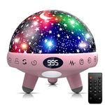 YACHANCE Baby Night Light Star Projector Night Light projector for Kids Room with Sound Machine White Noise Machine for Sleeping Soother Nursery Lamp 9 Natural Sounds 20 Lullabies Remote Control Timer