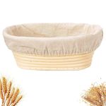 Bread Basket, Sourdough Bread Basket for Home Baking, Handmade Proofing Basket Set with Cloth Cover, Artisan Bread Making Tools for Professional and Amateur Bakers