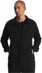 Naadam Unisex Unisex Terry Shirt Jacket, Black,Medium