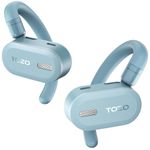 TOZO OpenBuds Lightweight True Open Ear Wireless Earbuds with Multi-Angle Adjustment, Bluetooth 5.3 Headphones with Dual-Axis Design for Long-Lasting Comfort, Crystal-Clear Calls for Driving, Blue