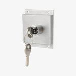 Dorset Sliding Door Wardrobe Lock | Wardrobe Lock for Sliding Door -25mm | Wardrobe Sliding Lock with Dimple Key (Nickle Silver Finish)- [AL500NS (25)]