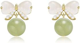 LOOYUUPEE Natural Hetian Jade Bow E