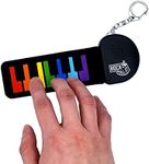 Rock And Roll It - Micro Rainbow Piano. Real Working & Playable Piano Keychain. Hang on a Backpack & Play Anywhere! Mini Size color Finger Piano Pad. Tiny Silicone Electronic Keyboard. Battery Include