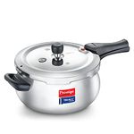 Prestige 3 Litre Svachh Tri-Ply handi pressure cooker(outer lid)|Deep Lid for spillage control|Metallic Safety Plus|5 years warranty