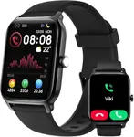 Tensky Smart Watch for Men Android & iPhone, Alexa Built-in, 1.8" Fitness Tracker with Answer/Make Call, IP68 Waterproof/SpO2/Heart Rate/Sleep/Monitor, Activity Tracker for 100+Sport Modes