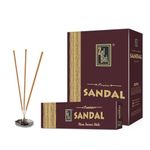 Zed Black Premium Sandal Incense Sticks Long Lasting Refreshing Agarbatti Scent Sticks for Everyday Use - Executive Pack (Pack of 12)