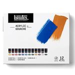 Liquitex 3699325 Professional Acrylic Gouache Paint Set, Essentials 22ml, 6 Colors