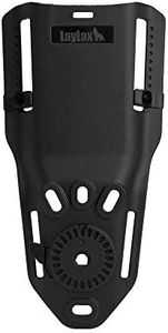 LayLax CQC Holster, Attachment, Drop Belt Loop, Black, Polymer Holster, One-Touch On/Off, Angle Adjustment