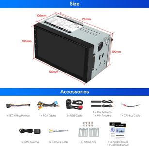 XTRONS 7" Android Car Stereo – 8GB RAM, 256GB Storage
