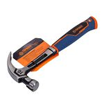 T TOPBUILT 16oz One Piece Claw Hammer All Steel Curved with Magnetic Nail Holder 65902