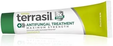 terrasil Antifungal Cream MAX 6X, Clinically Proven Clotrimazole, Soothing Relief for Jock Itch, Athletes Foot, Fungal Yeast Infection, Ringworm, Tinea - Effective Treatment of Skin Fungus (0.5 oz)