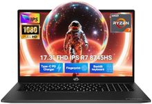 NIMO 17.3" Light-Gaming-Laptop, AMD Ryzen 7 8745HS 8 Cores 32GB DDR5 RAM 1TB SSD, Radeon 780M Graphics, FHD IPS Display, 100W Type-C Fast Charger, Backlit Keyboard, Fingerprint, USB 4.0